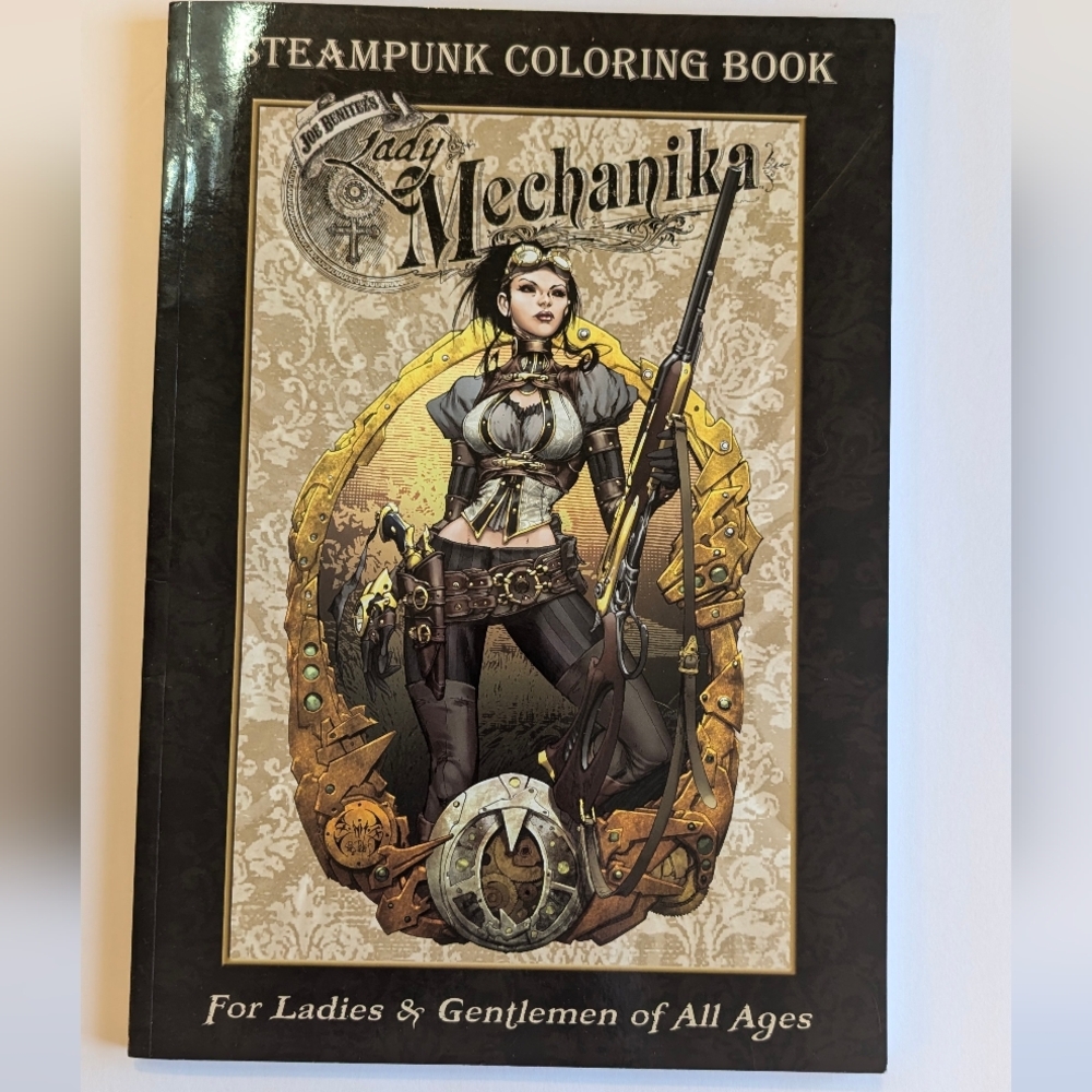 Mechanika Steampunk Advanced Coloring Book